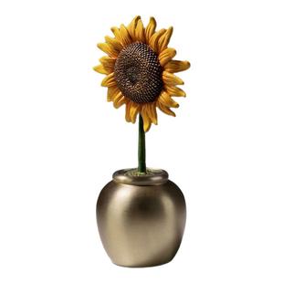 铜师傅《一举夺魁》桌面工位创意向日葵治愈系摆件 中考高考礼物