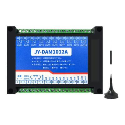 DAM1012A LORA无线控制继模块 12路继电器控制输出 lora无线通讯