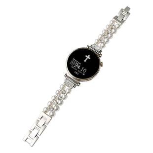 适用小米watchS4表带41mm女士手表s3十字钻珍珠表链s1pro腕带S2智能color2运动替换带女生通用sport透气配件