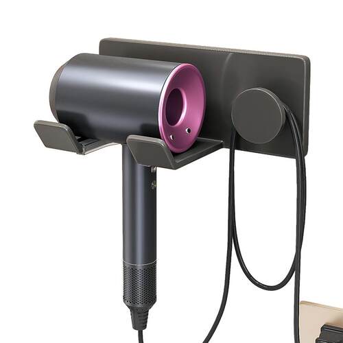 免打孔壁挂式吹风机置物架卫生间电吹风支架浴室风筒收纳架子挂架