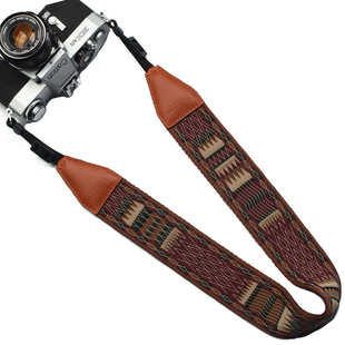 真皮手工减压相机肩带相机背带适用于佳能索尼尼康富士单反微单