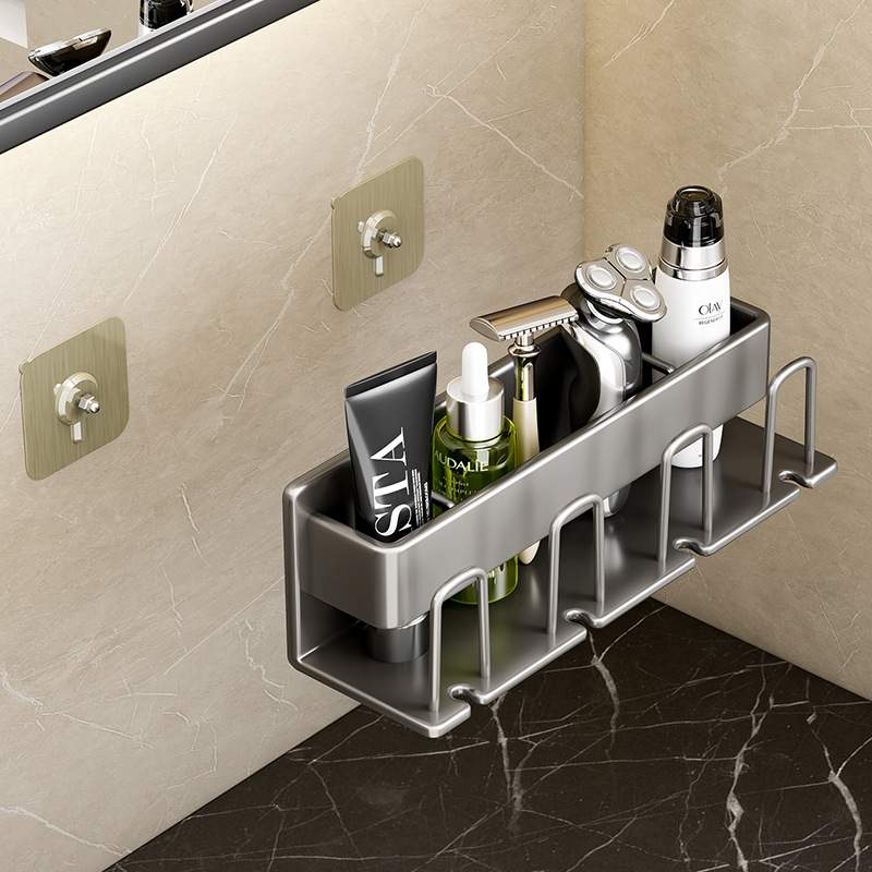 牙刷置物架免打孔漱口杯刷牙电动杯卫生间架子套装牙具墙挂壁挂式