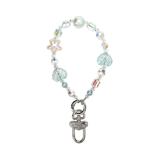 PinKBooM原创珠饰爱心手机挂件水晶串珠防摔挂绳奢华高级手腕链条