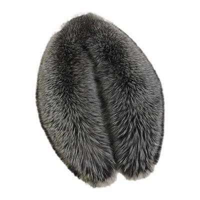 银狐通用大衣皮草毛毛领子围巾