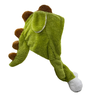 网红可爱会动的小恐龙帽子加厚冬天保暖护耳帽一捏耳朵会动的帽子