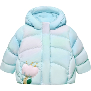迷你巴拉巴拉男童女童羽绒服冬新款宝宝童趣加厚保暖羽绒外套