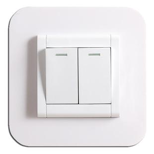 开关保护套亚克力开关边框套装饰墙贴简约插座透明框美化开关装饰