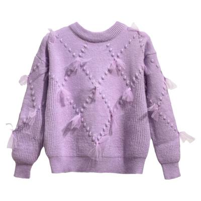 女童针织毛衣洋气秋冬打底衫