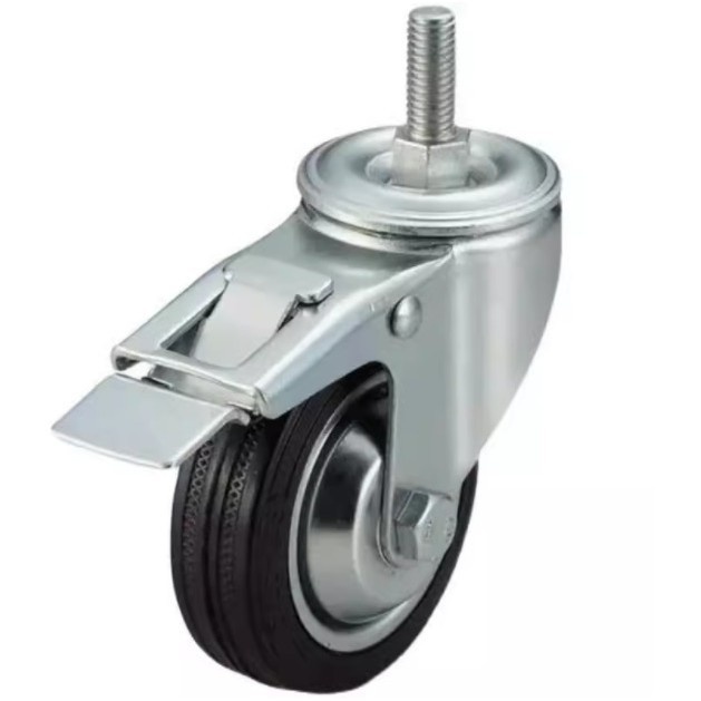 C-CTMS-75/100/125-R拧入型脚轮材质橡胶C-CTMJ-75/100/125-R