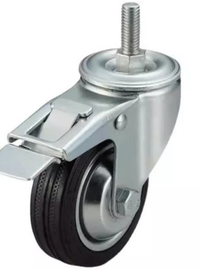 C-CTMS-75/100/125-R拧入型脚轮材质橡胶C-CTMJ-75/100/125-R