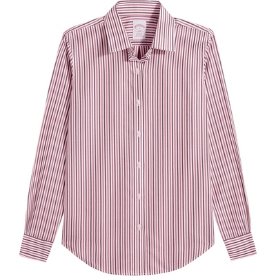 布克兄弟女士25竖条纹衬衫