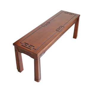 新中式长条凳 卧室实木条凳 卧室中式床尾凳 床边放衣服的 换鞋凳