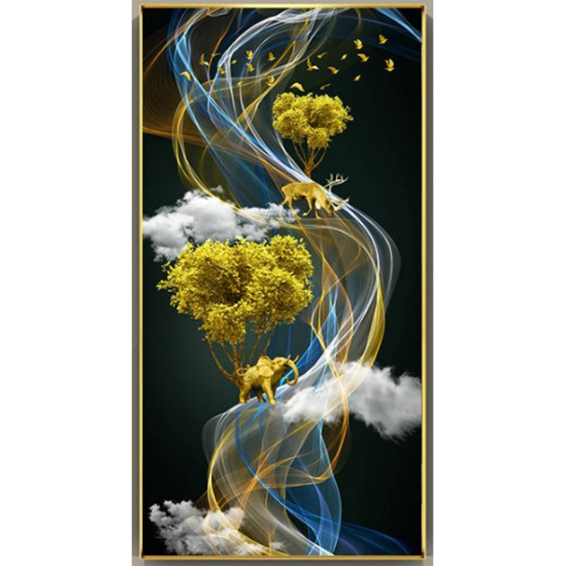 新款印花正品十字绣客厅餐厅DMC