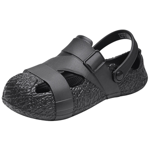 热风男鞋2024年夏季新款沙滩鞋男士时尚凉鞋包头厚底两穿户外凉拖