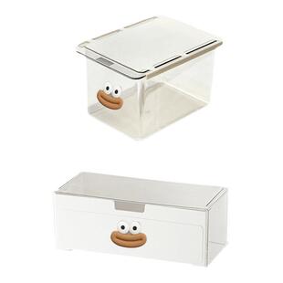 卫生间镜柜门后收纳盒镜后收纳浴柜分层隔板棉签化妆棉镜柜收纳