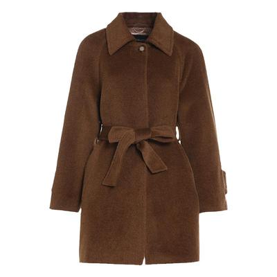 乔万尼羊驼毛短款毛呢外套大衣