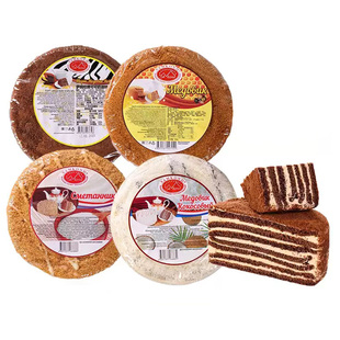 俄罗斯进口提拉米苏正宗红双山牌牛奶巧克力千层蛋糕点心面包零食