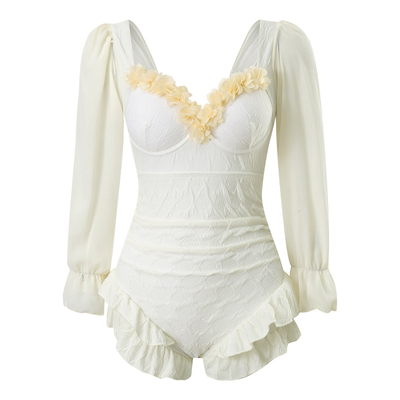 YUQIMEI纯欲泳衣女2025新款连体