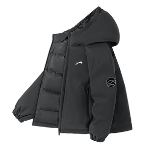 贵人鸟童装男童黑色羽绒服儿童冬季防风防水大童2026新款加厚外套