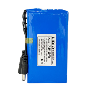 7.4v 10000mAh聚合物锂电池组科创新能源 可充电大容量带板引出线