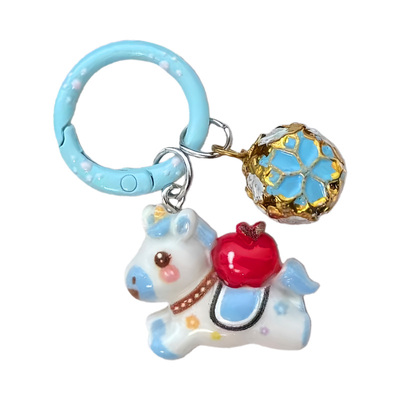 新年马上有钱小马铃铛钥匙扣礼物