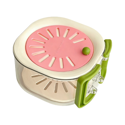 洗水果沥水篮折叠手柄带盖高颜值食品级果盘家用厨房水果碗多功能