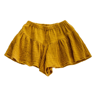 裙裤纯棉沙滩裤荷叶边女童短裤