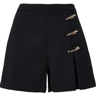 Vero Moda奥莱短裤女2025夏季新款商场同款钩针立体装饰高腰裤子