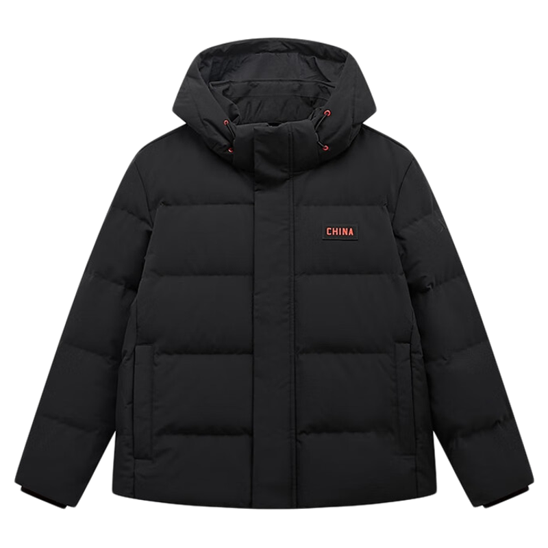 特步CHINA国潮连帽羽绒服男24冬新款加厚保暖羽绒服976429190363