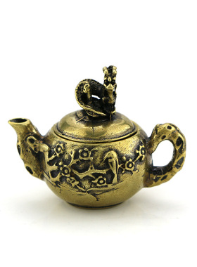 仿古风小茶壶香炉水滴文玩手把件