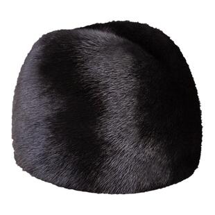 冬季男士整皮水貂皮帽子中老年保暖防寒雷锋帽绅士帽老年人貂皮帽