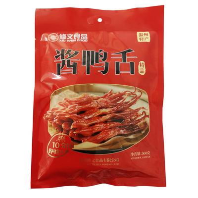 年货500g大条生鸭舌修文温州特产