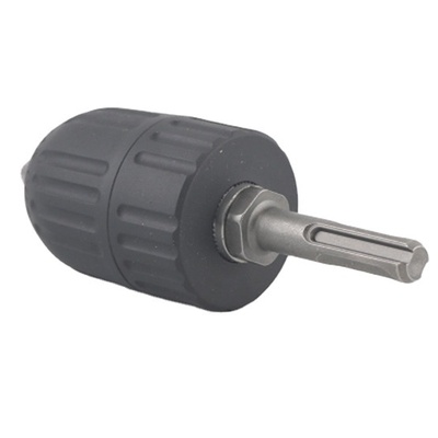 三欧夹头电锤转换头冲击钻转接头圆柄方柄配件转换手电钻钻夹头