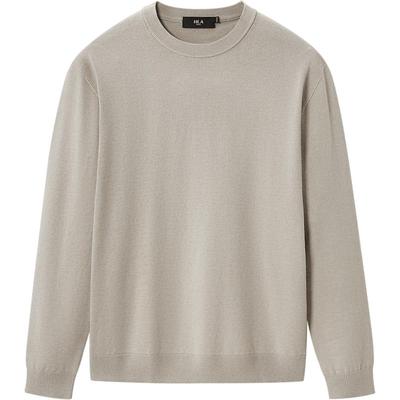 海澜之家加绒加厚宽松黑色毛衣男