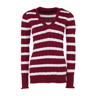 BM毛衣套装V领麻花格子百褶裙2026新款秋冬新年穿搭过年战袍上衣