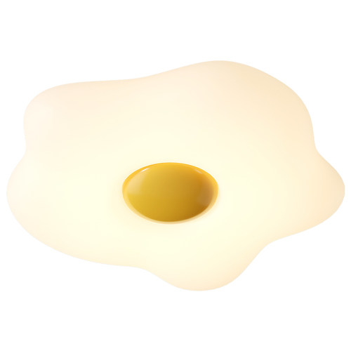 奶油风吸顶灯卧室灯儿童房现代简约护眼全光谱卡通房间灯led网红