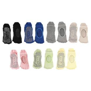 四季可穿普拉提袜子瑜伽袜防滑专业女五指袜棉吸汗运动露趾点胶薄