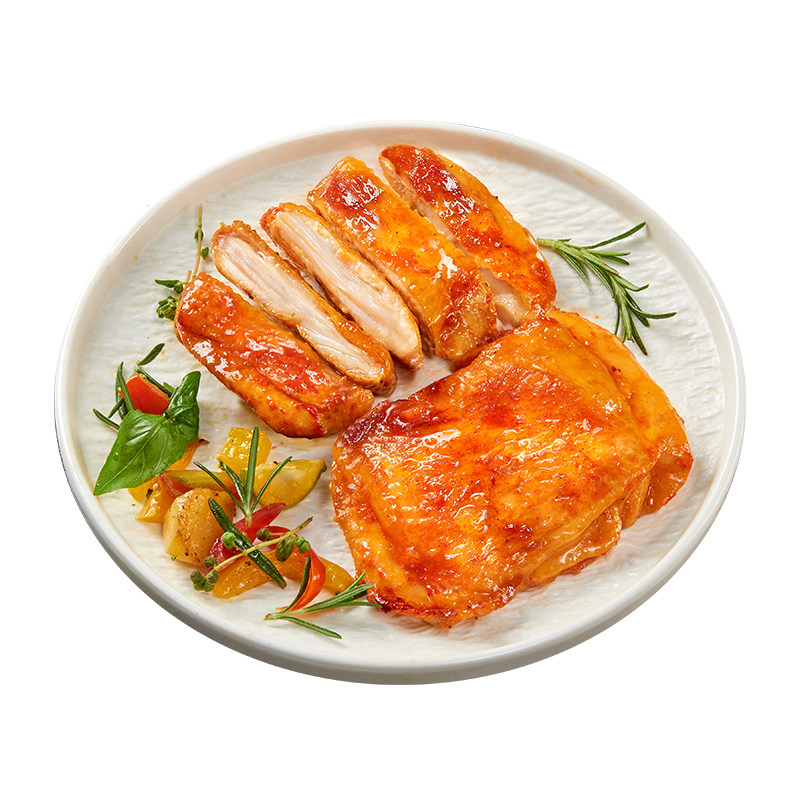 【20袋】食者道奥尔良鸡排汉堡脆皮爆汁鸡腿排冷冻半成品黑椒鸡扒