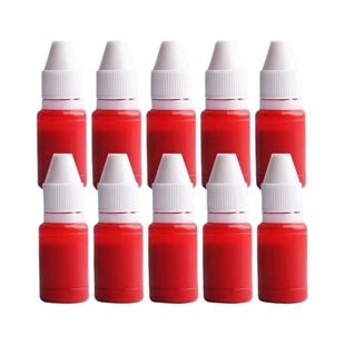 光敏印油红色印泥专用油补充液墨水黑色盖章印章速干加印油公账章印墨油回墨原子印油光明印章油光敏章硬章油