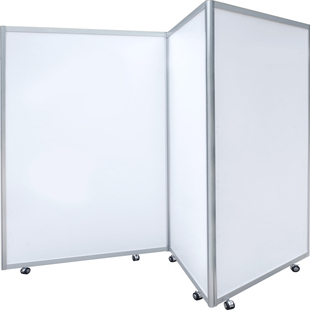 八棱柱书画展板展架摄影画展宣传书法作品屏风广告展架立式铝合金