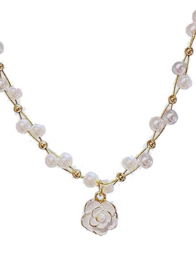 巴洛克不规则淡水珍珠项链女