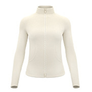 秋冬季显瘦修身保暖加绒外套女立领双拉链瑜伽上衣运动夹克健身服