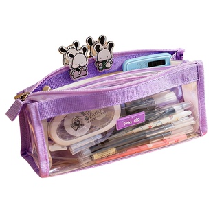 初中生透明笔袋大容量多层白色女生2026新款女孩初中ins高颜值少女学生学霸简约可爱小众超火