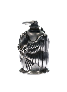 渡鸦原创欧美手工纯银驱魔铃吊坠