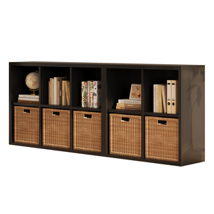 简约风金属格子柜自由组合储物柜小户型儿童房玩具收纳柜铁艺书架