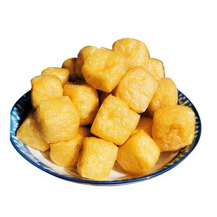衡山油豆腐湖南特产衡阳手工油炸空心豆腐泡火锅湘菜商用新鲜食材