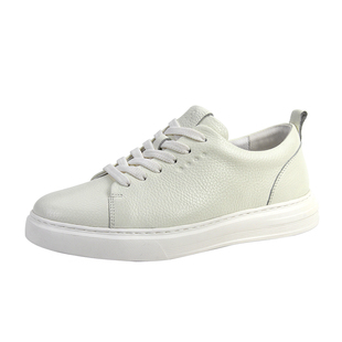 男款小白鞋真皮头层牛皮2025新款夏季透气轻便高级感男士休闲板鞋