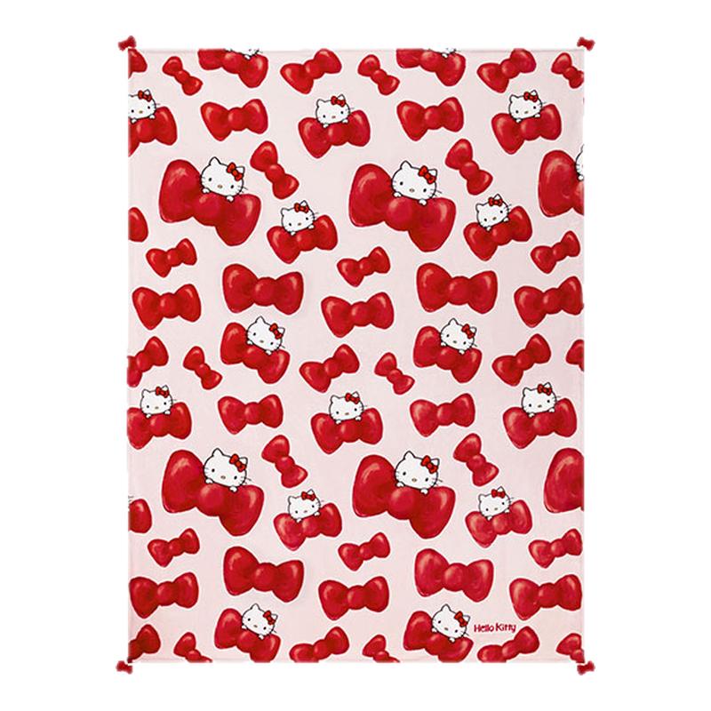tbh野兽派家居三丽鸥Hello Kitty法兰绒盖毯沙发盖毯办公室午睡毯