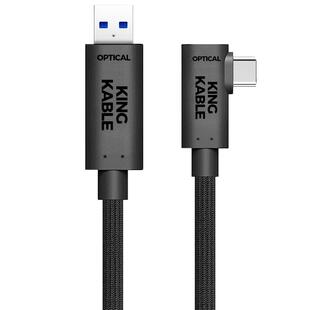 KingKable光纤联机拍摄数据线USB3.2 A转TypeC直播数据线适用佳能R7/R5/R6索尼A7M4A7R5尼康Z6相机连接电脑线