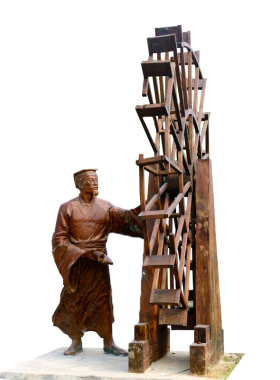 玻璃钢廉政主题园林可定制仿铜